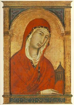 Icon of Mary Magdalene with Red Egg