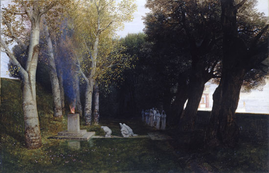 Sacred Grove by Arnold Bocklin