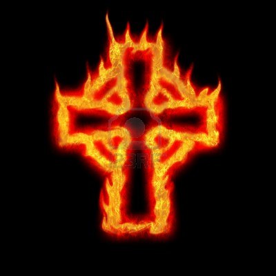 Celtic Cross Fiery Druid Prayers